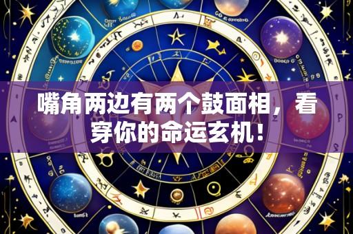 嘴角两边有两个鼓面相，看穿你的命运玄机！