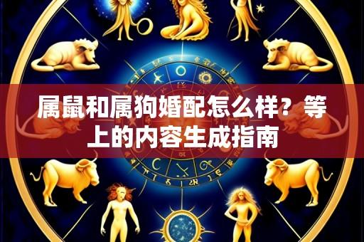 属鼠和属狗婚配怎么样?等上的内容生成指南