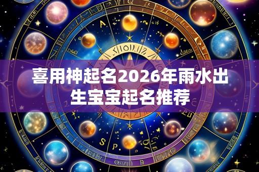 喜用神起名2026年雨水出生宝宝起名推荐