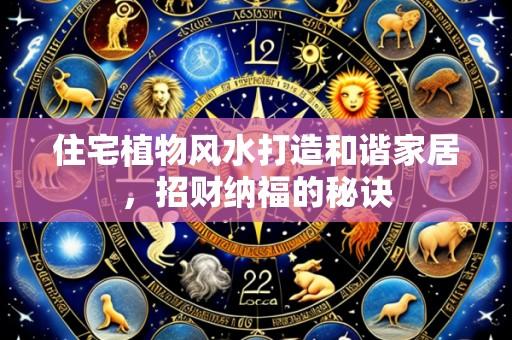 住宅植物风水打造和谐家居,招财纳福的秘诀