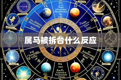 属马被拆台什么反应