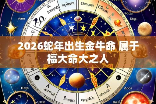 2026蛇年出生金牛命 属于福大命大之人