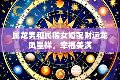 属龙男和属猴女婚配财运龙凤呈祥,幸福美满
