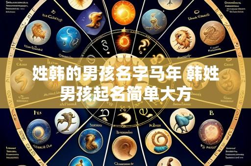 姓韩的男孩名字马年 韩姓男孩起名简单大方