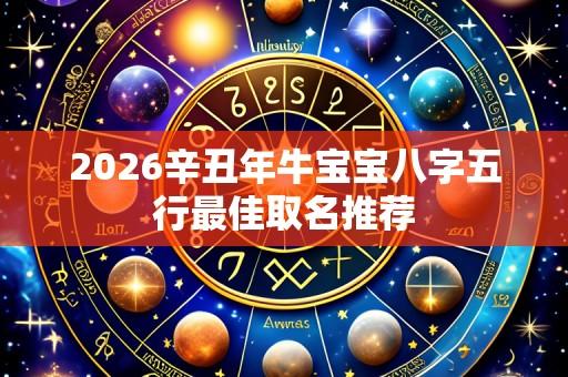 2026辛丑年牛宝宝八字五行最佳取名推荐