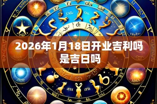 2026年1月18日开业吉利吗 是吉日吗