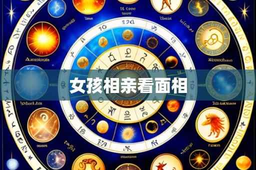女孩相亲看面相