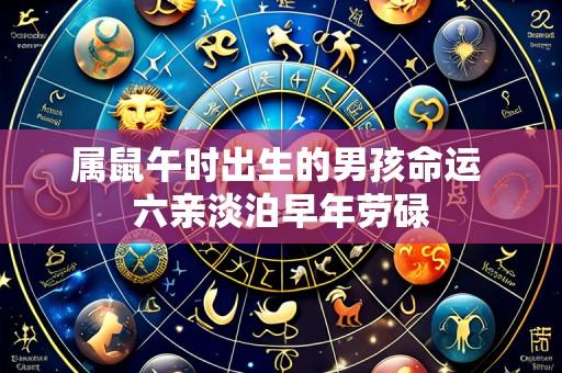 属鼠午时出生的男孩命运 六亲淡泊早年劳碌