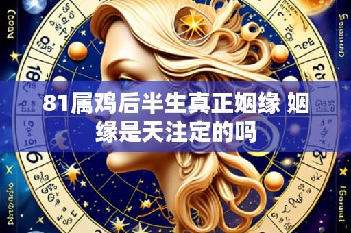 81属鸡后半生真正姻缘 姻缘是天注定的吗