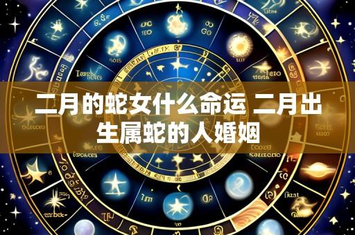 二月的蛇女什么命运 二月出生属蛇的人婚姻