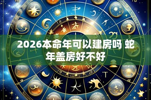 2026本命年可以建房吗 蛇年盖房好不好