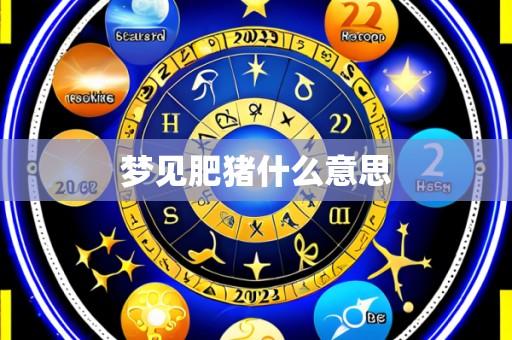 梦见肥猪什么意思