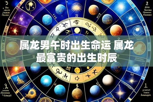 属龙男午时出生命运 属龙最富贵的出生时辰