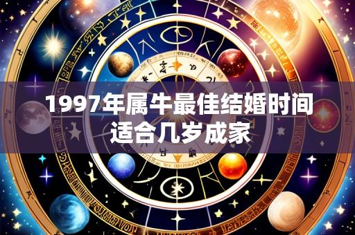 1997年属牛最佳结婚时间 适合几岁成家
