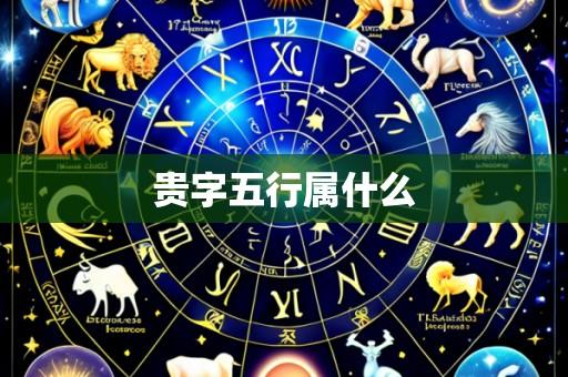 贵字五行属什么