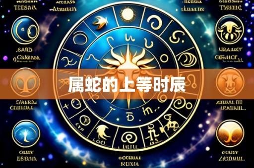 属蛇的上等时辰
