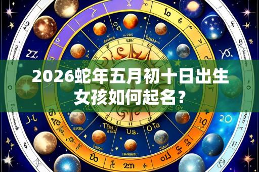2026蛇年五月初十日出生女孩如何起名?