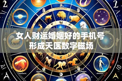 女人财运婚姻好的手机号 形成天医数字磁场