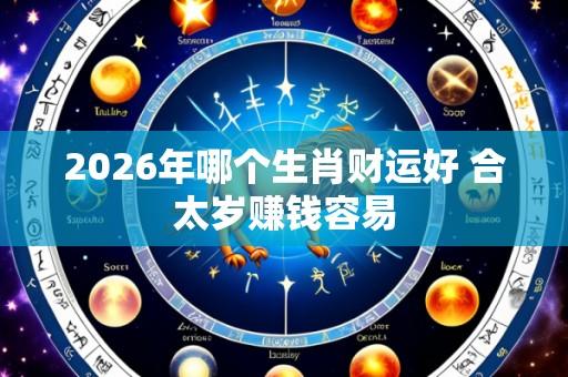 2026年哪个生肖财运好 合太岁赚钱容易