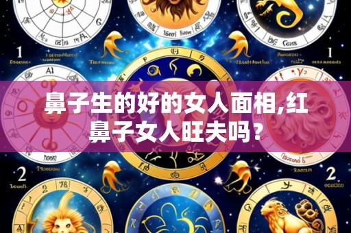鼻子生的好的女人面相,红鼻子女人旺夫吗？
