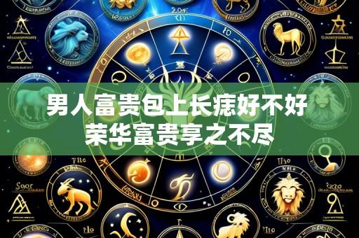 男人富贵包上长痣好不好 荣华富贵享之不尽
