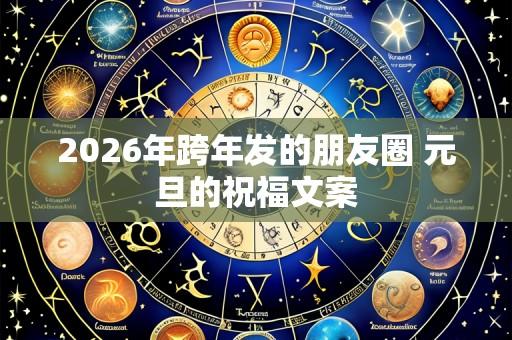 2026年跨年发的朋友圈 元旦的祝福文案