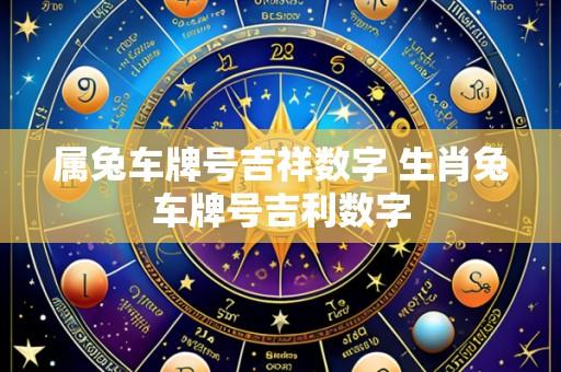 属兔车牌号吉祥数字 生肖兔车牌号吉利数字