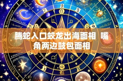 腾蛇入口蛟龙出海面相  嘴角两边鼓包面相