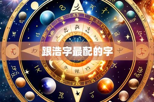 跟浩字最配的字