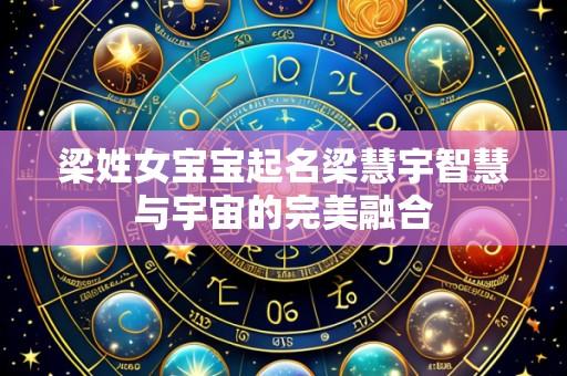 梁姓女宝宝起名梁慧宇智慧与宇宙的完美融合