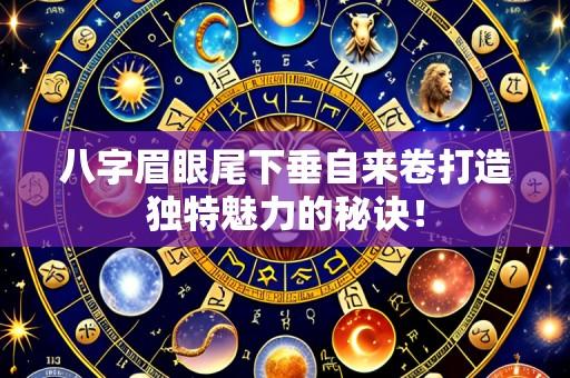 八字眉眼尾下垂自来卷打造独特魅力的秘诀!