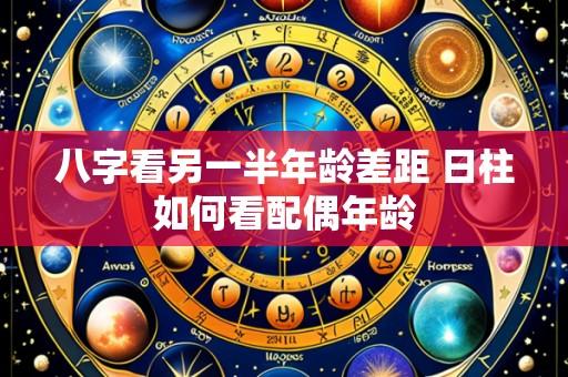 八字看另一半年龄差距 日柱如何看配偶年龄