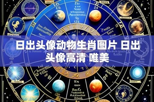 日出头像动物生肖图片 日出头像高清 唯美