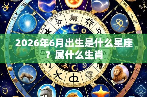 2026年6月出生是什么星座?属什么生肖