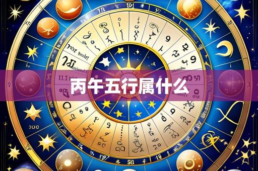 丙午五行属什么