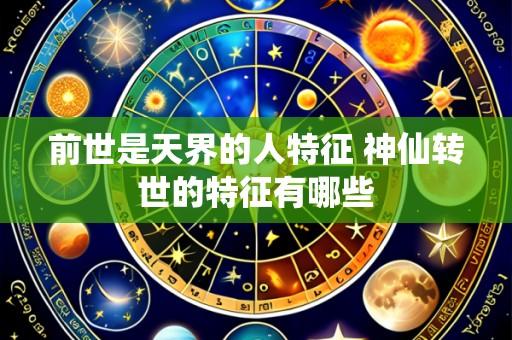 前世是天界的人特征 神仙转世的特征有哪些