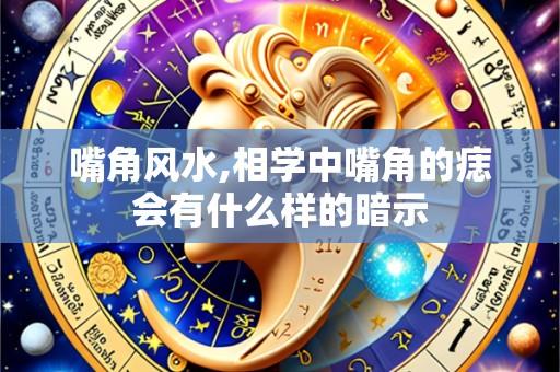嘴角风水,相学中嘴角的痣会有什么样的暗示