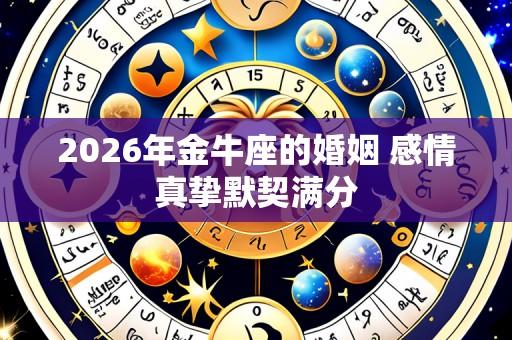 2026年金牛座的婚姻 感情真挚默契满分
