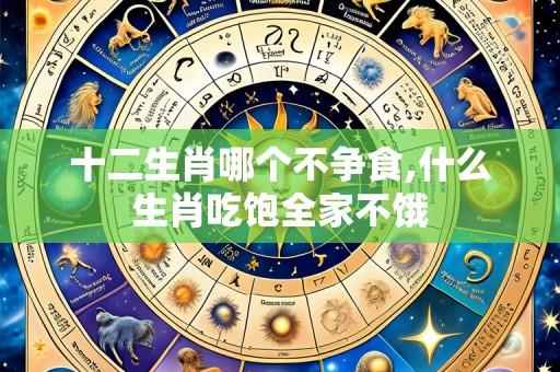 十二生肖哪个不争食,什么生肖吃饱全家不饿