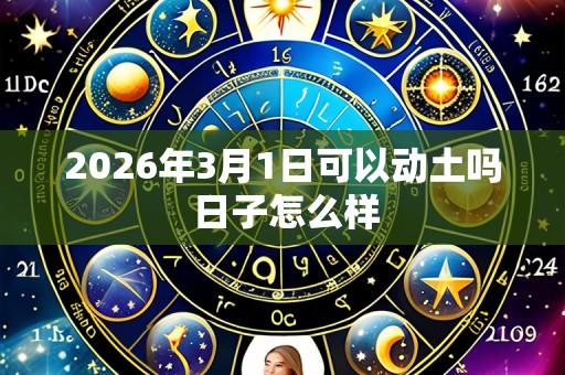 2026年3月1日可以动土吗 日子怎么样