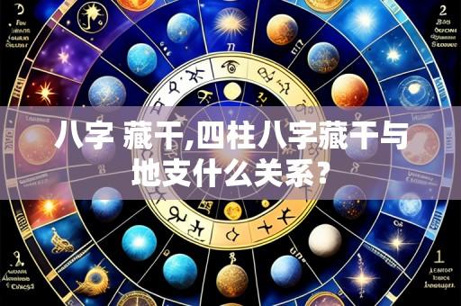 八字 藏干,四柱八字藏干与地支什么关系？
