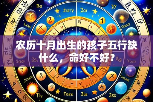农历十月出生的孩子五行缺什么,命好不好?