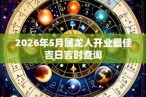2026年5月属龙人开业最佳吉日吉时查询