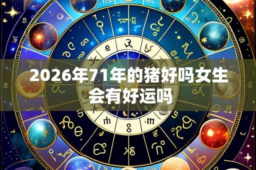 2026年71年的猪好吗女生 会有好运吗