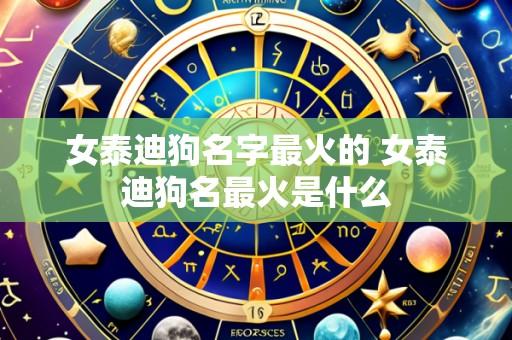 女泰迪狗名字最火的 女泰迪狗名最火是什么