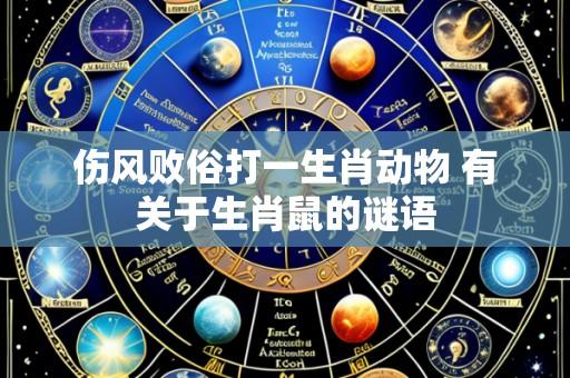 伤风败俗打一生肖动物 有关于生肖鼠的谜语
