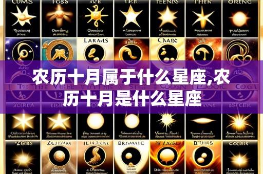 农历十月属于什么星座,农历十月是什么星座