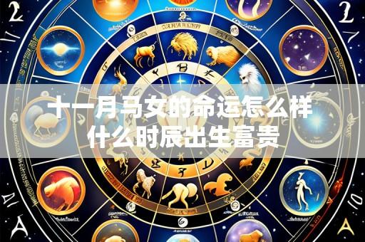 十一月马女的命运怎么样 什么时辰出生富贵