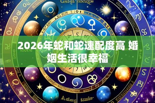 2026年蛇和蛇速配度高 婚姻生活很幸福