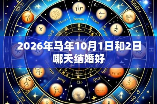2026年马年10月1日和2日哪天结婚好